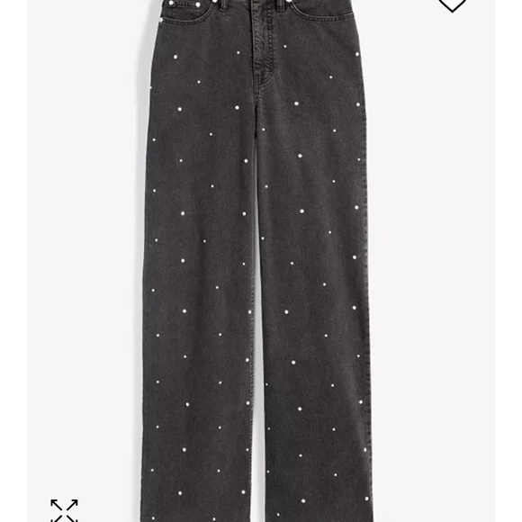 On 34th Wide Leg Embellished Jeans - Picture 7 of 8